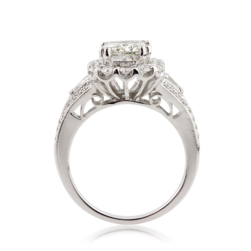 3.24ct Cushion Cut Diamond Engagement Ring