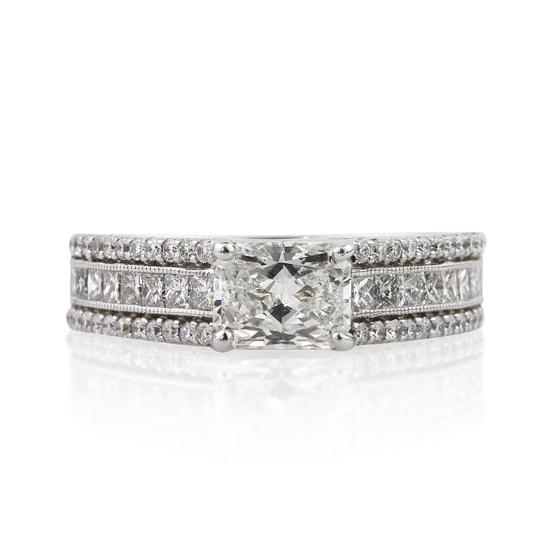 2.06ct Radiant Cut Diamond Engagement Ring
