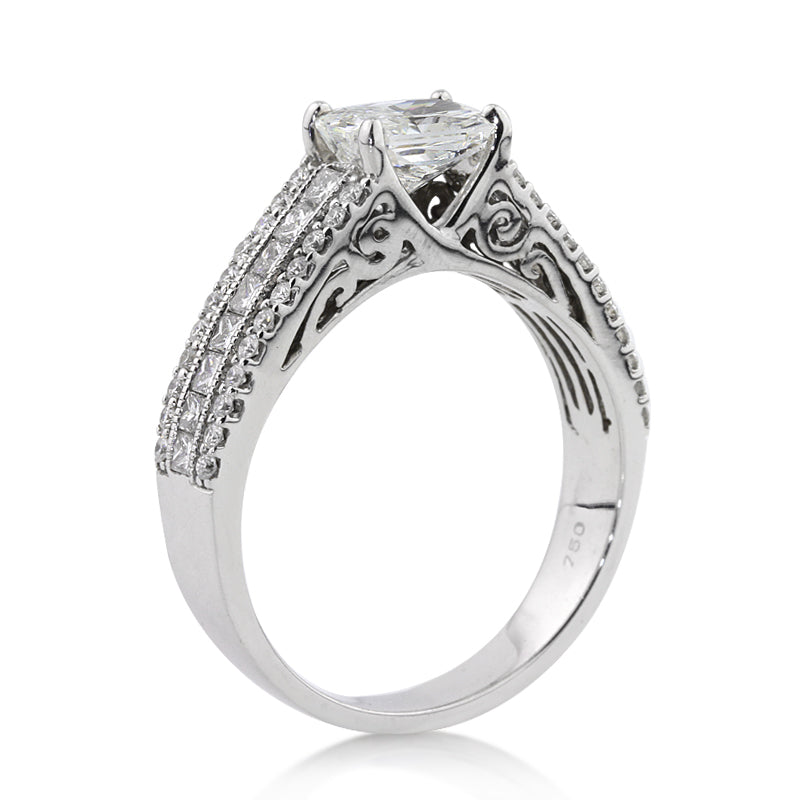 2.06ct Radiant Cut Diamond Engagement Ring
