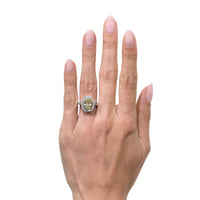 2.59ct Princess Cut Diamond Engagement Ring