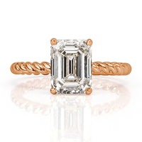2.70ct Emerald Cut Diamond Engagement Ring