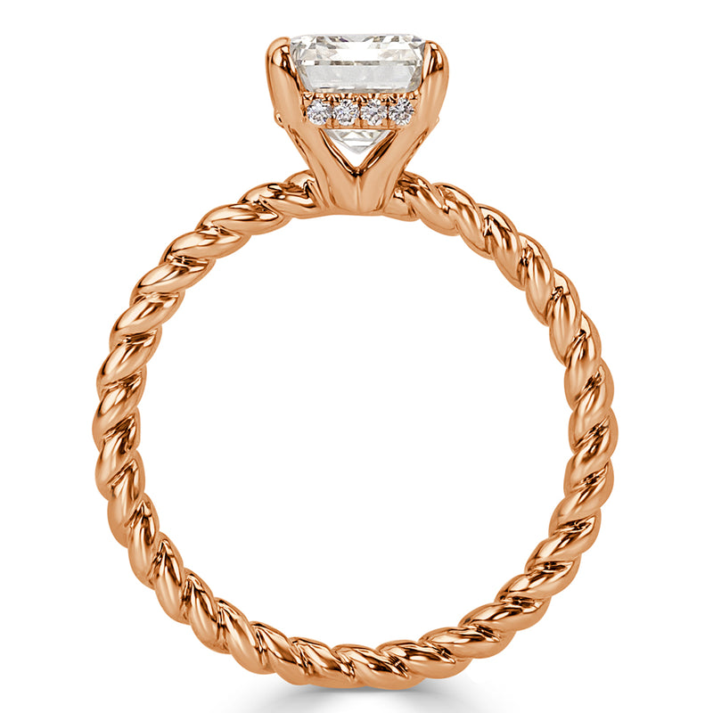 2.70ct Emerald Cut Diamond Engagement Ring