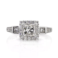 1.85ct Princess Cut Diamond Engagement Ring