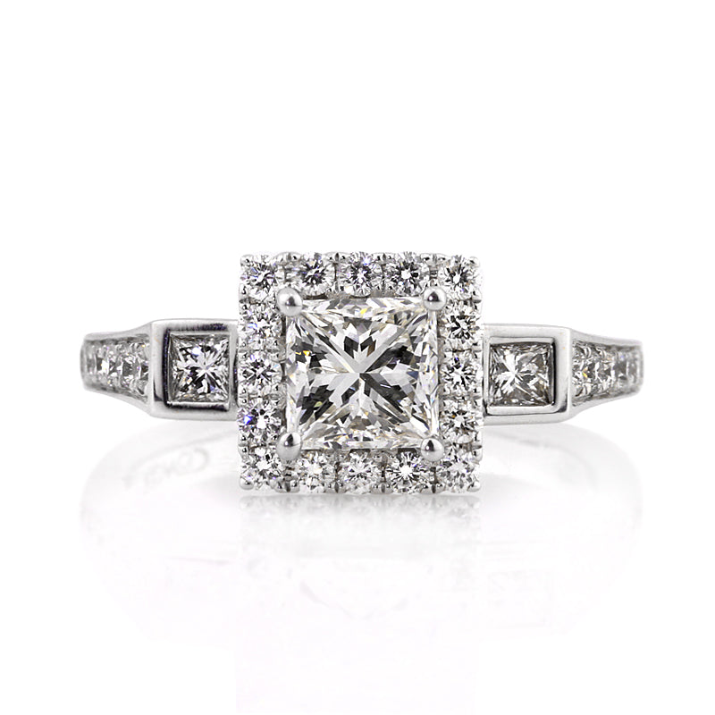 1.85ct Princess Cut Diamond Engagement Ring