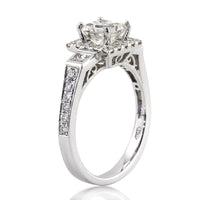 1.85ct Princess Cut Diamond Engagement Ring