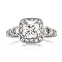 2.65ct Cushion Cut Diamond Engagement Ring