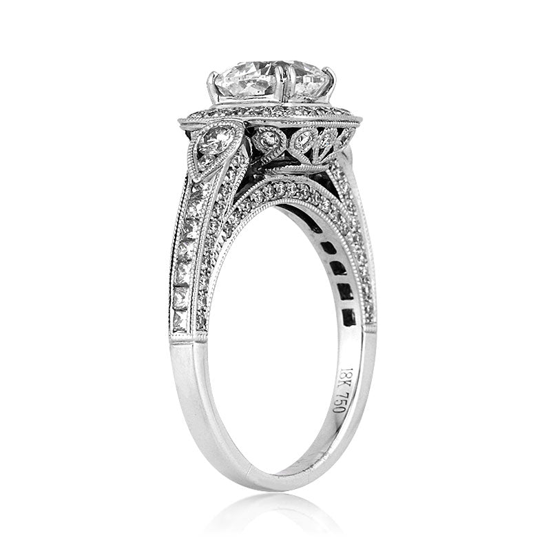 2.65ct Cushion Cut Diamond Engagement Ring