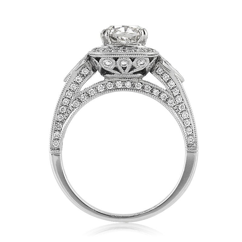 2.65ct Cushion Cut Diamond Engagement Ring