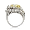 8.15ct Fancy Intense Yellow Pear Shaped Diamond Engagement Ring