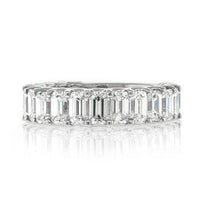 4.00ct Emerald Cut Diamond Wedding Band