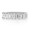 4.00ct Emerald Cut Diamond Wedding Band