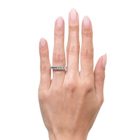 4.00ct Emerald Cut Diamond Wedding Band