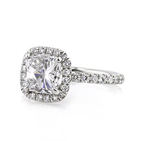 3.01ct Cushion Cut Diamond Engagement Ring