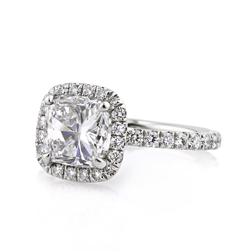 3.01ct Cushion Cut Diamond Engagement Ring