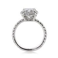 3.01ct Cushion Cut Diamond Engagement Ring