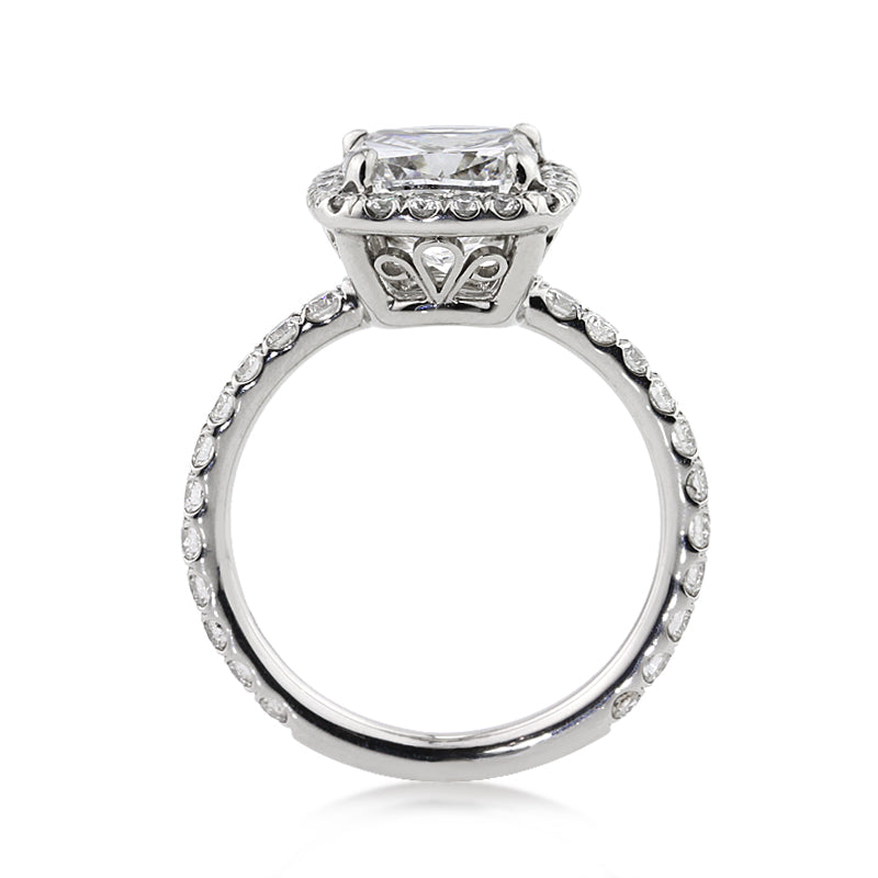 3.01ct Cushion Cut Diamond Engagement Ring