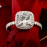3.01ct Cushion Cut Diamond Engagement Ring