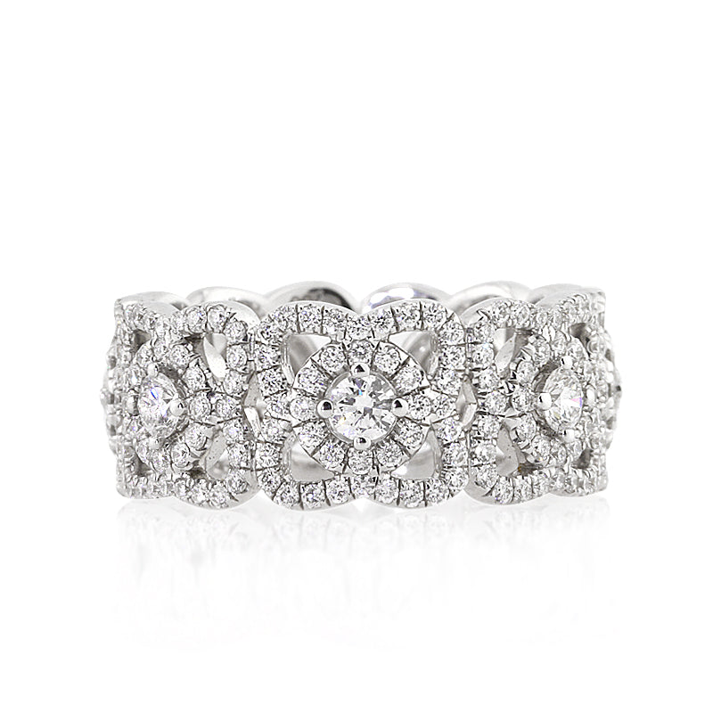 1.80ct Round Brilliant Cut Diamond Eternity Band in 18k White Gold