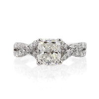 2.12ct Cushion Cut Diamond Engagement Ring