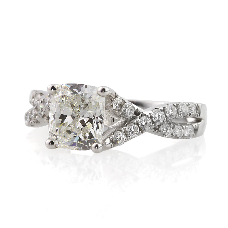 2.12ct Cushion Cut Diamond Engagement Ring