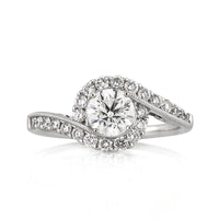 1.35ct Round Brilliant Cut Diamond Engagement Ring