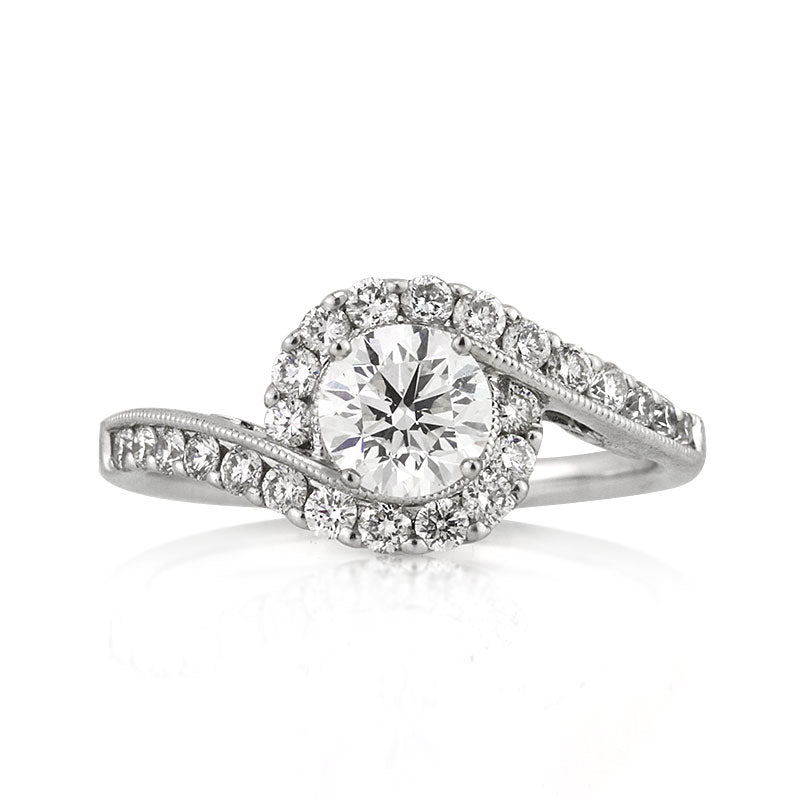 1.35ct Round Brilliant Cut Diamond Engagement Ring