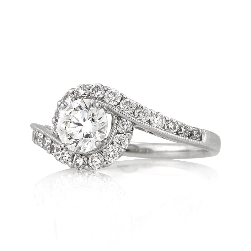 1.35ct Round Brilliant Cut Diamond Engagement Ring