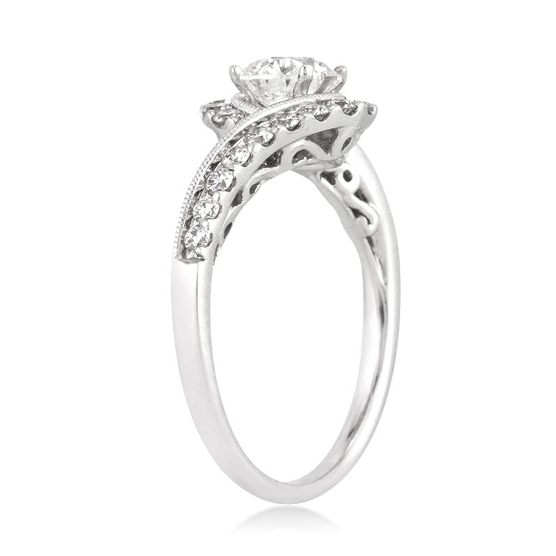 1.35ct Round Brilliant Cut Diamond Engagement Ring
