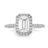 2.40ct Emerald Cut Diamond Engagement Ring