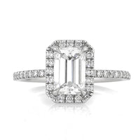 2.40ct Emerald Cut Diamond Engagement Ring