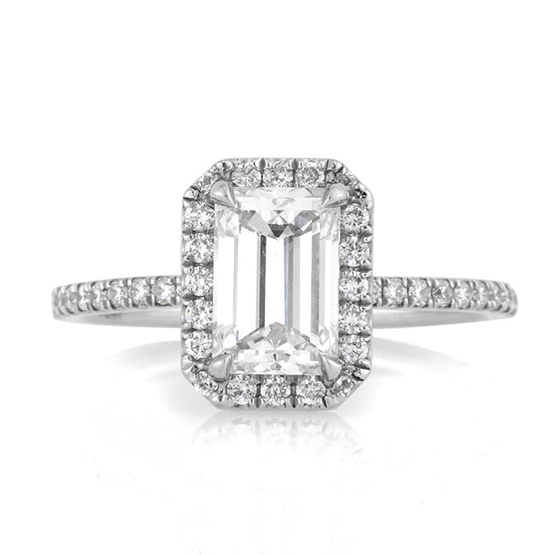 2.40ct Emerald Cut Diamond Engagement Ring