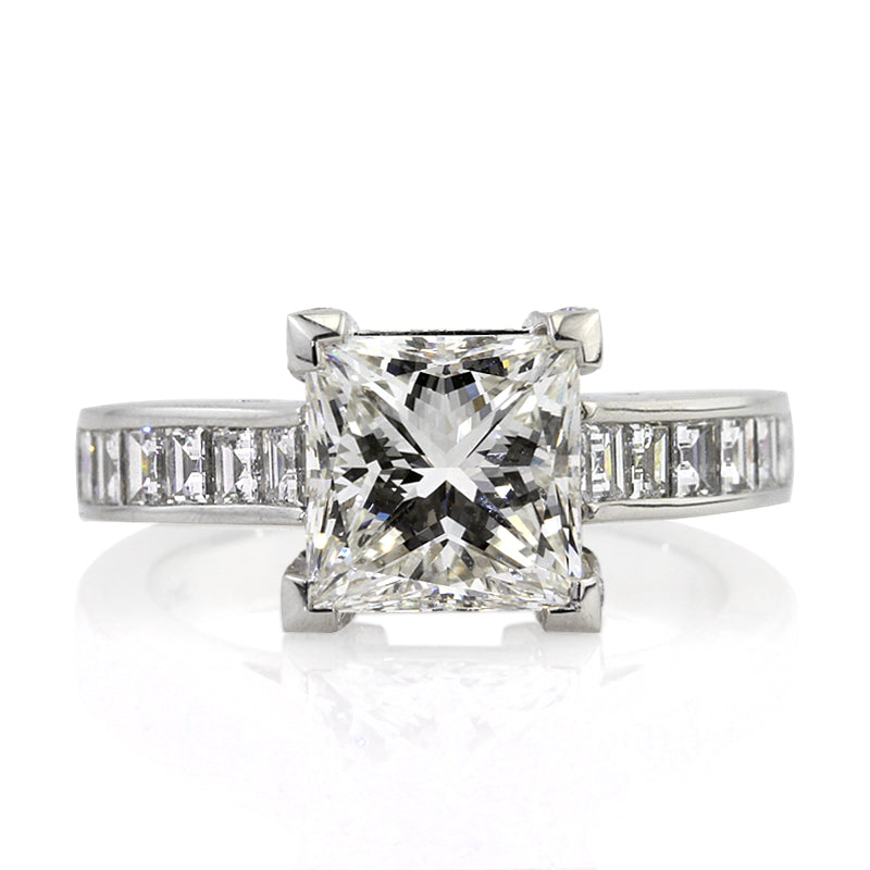 4.41ct Princess Cut Diamond Engagement Ring