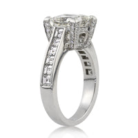 4.41ct Princess Cut Diamond Engagement Ring