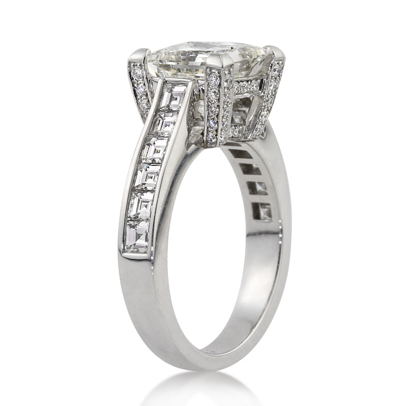 4.41ct Princess Cut Diamond Engagement Ring