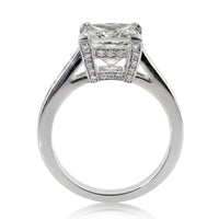 4.41ct Princess Cut Diamond Engagement Ring