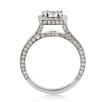 2.36ct Princess Cut Diamond Engagement Ring