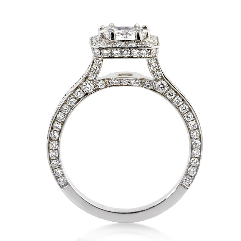 2.36ct Princess Cut Diamond Engagement Ring