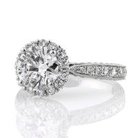 3.46ct Round Brilliant Cut Diamond Engagement Ring