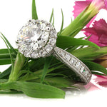 3.46ct Round Brilliant Cut Diamond Engagement Ring