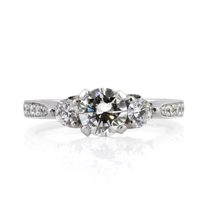 1.26ct Round Brilliant Cut Diamond Engagement Ring