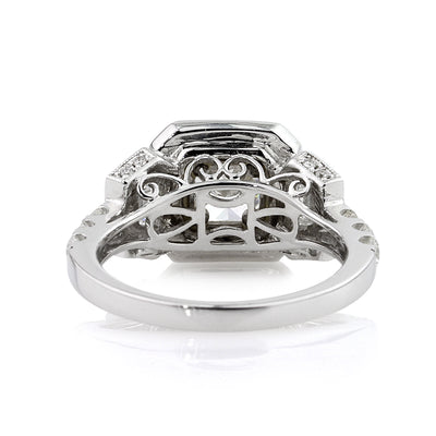 3.28ct Radiant Cut Diamond Engagement Ring