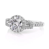 2.37ct Round Brilliant Cut Diamond Engagement Ring