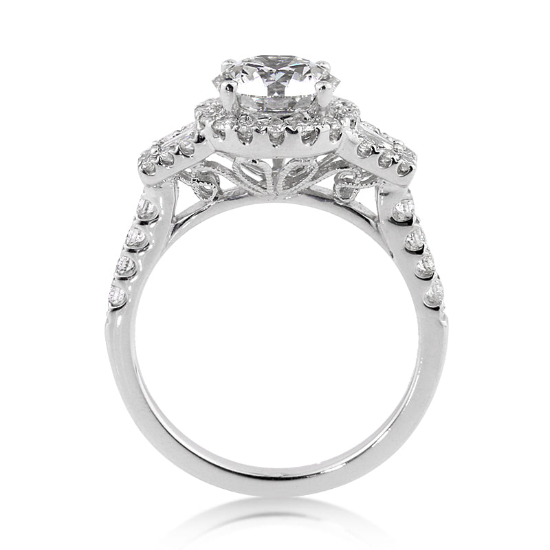 2.37ct Round Brilliant Cut Diamond Engagement Ring