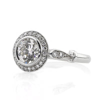 1.69ct Old European Round Cut Diamond Engagement Ring