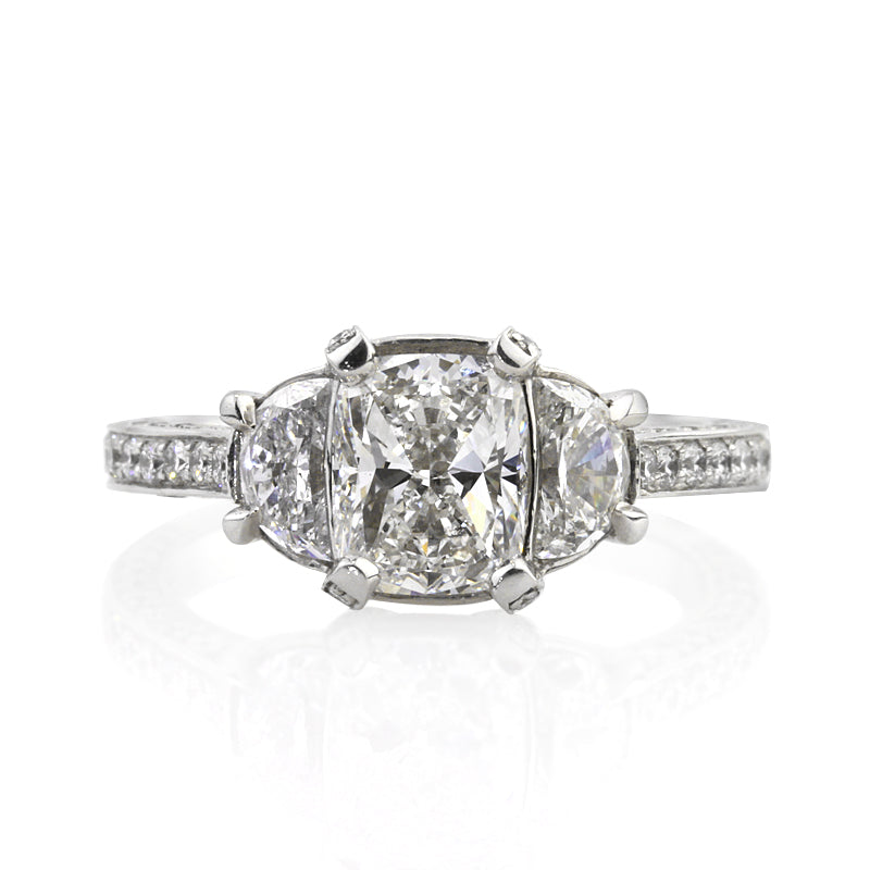 3.10ct Cushion Cut Diamond Engagement Ring