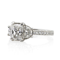 3.10ct Cushion Cut Diamond Engagement Ring