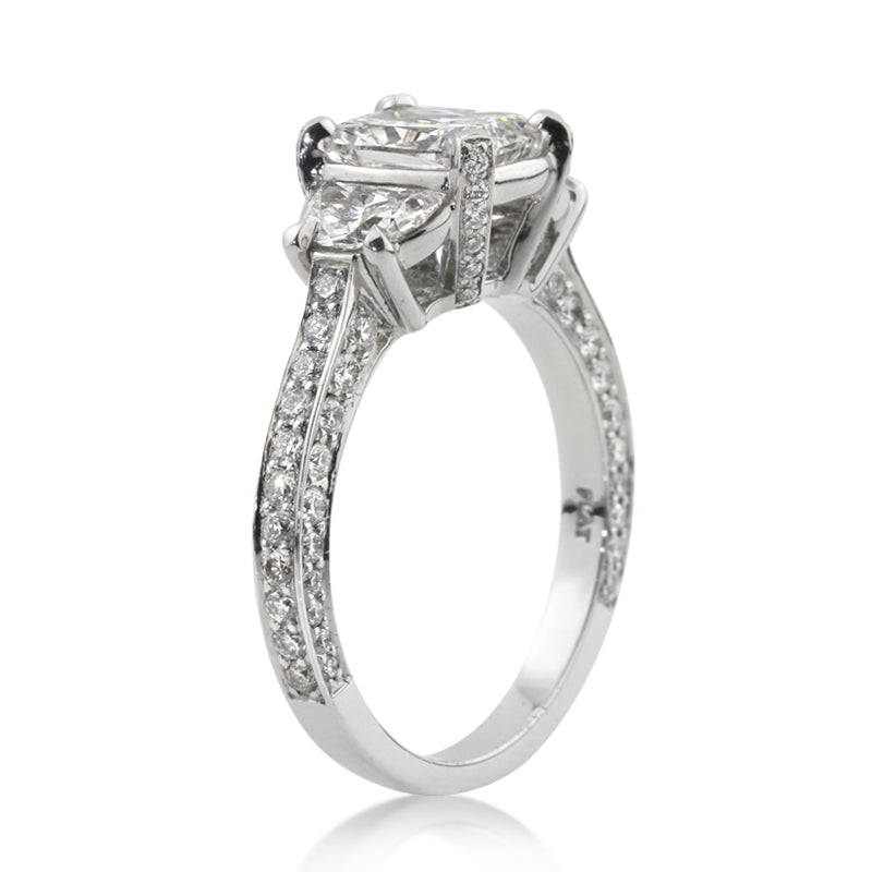 3.10ct Cushion Cut Diamond Engagement Ring