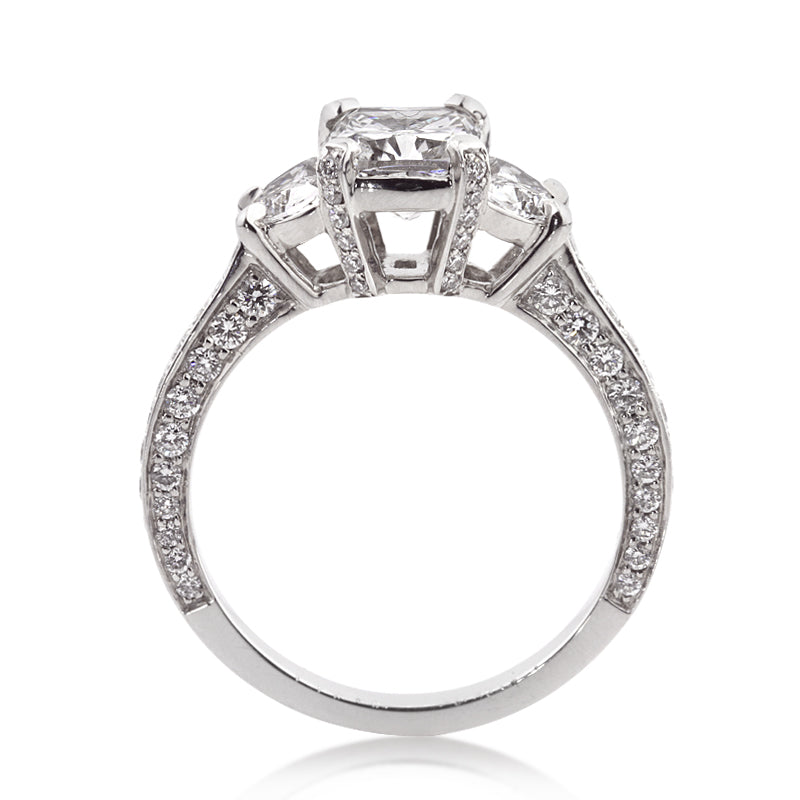3.10ct Cushion Cut Diamond Engagement Ring