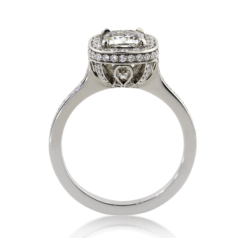 1.91ct Cushion Cut Diamond Engagement Ring