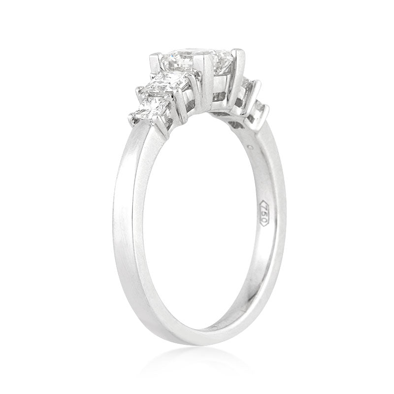 1.36ct Princess Cut Diamond Engagement Ring